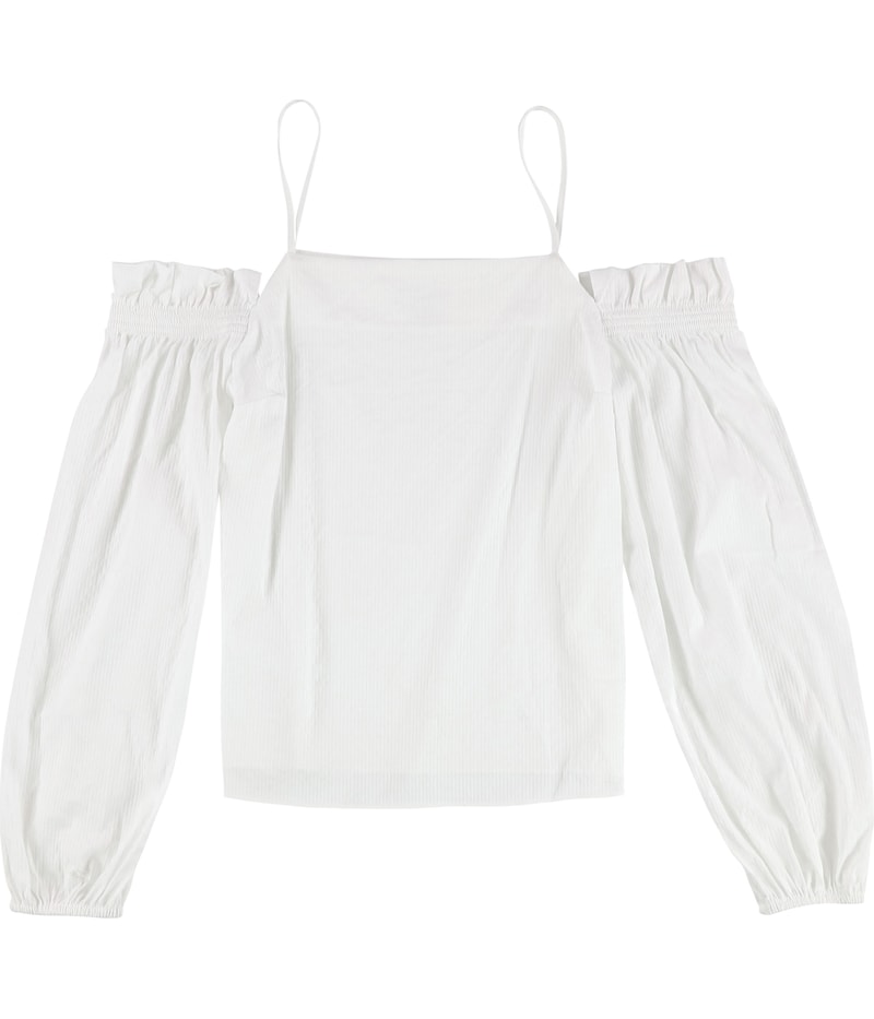 bar III Womens Cold Shoulder Knit Blouse