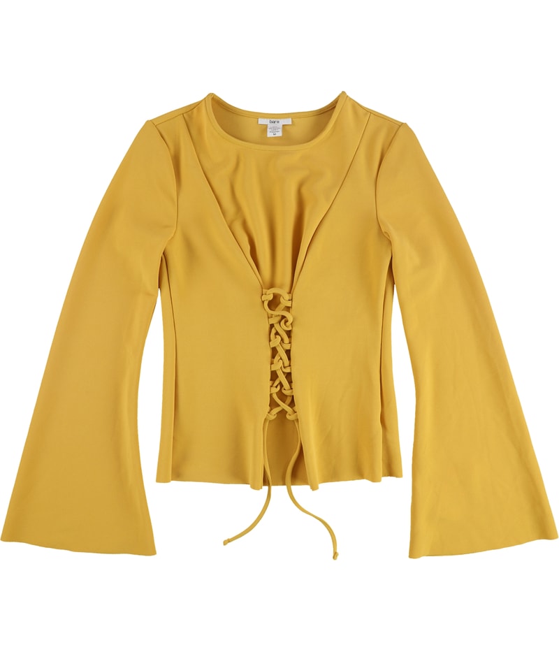 bar III Womens Corset Knit Blouse