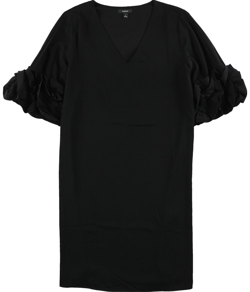 Alfani Womens Ruffle Sleeve Cocktail A-line Dress