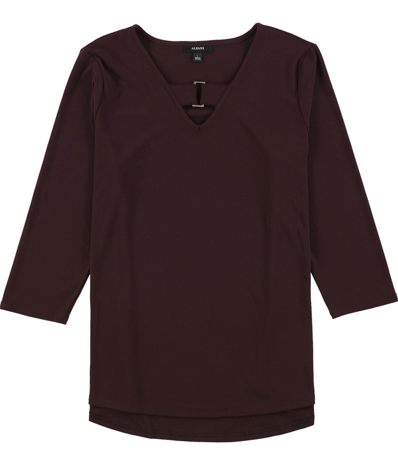 Alfani Womens Keyhole Shell Blouse