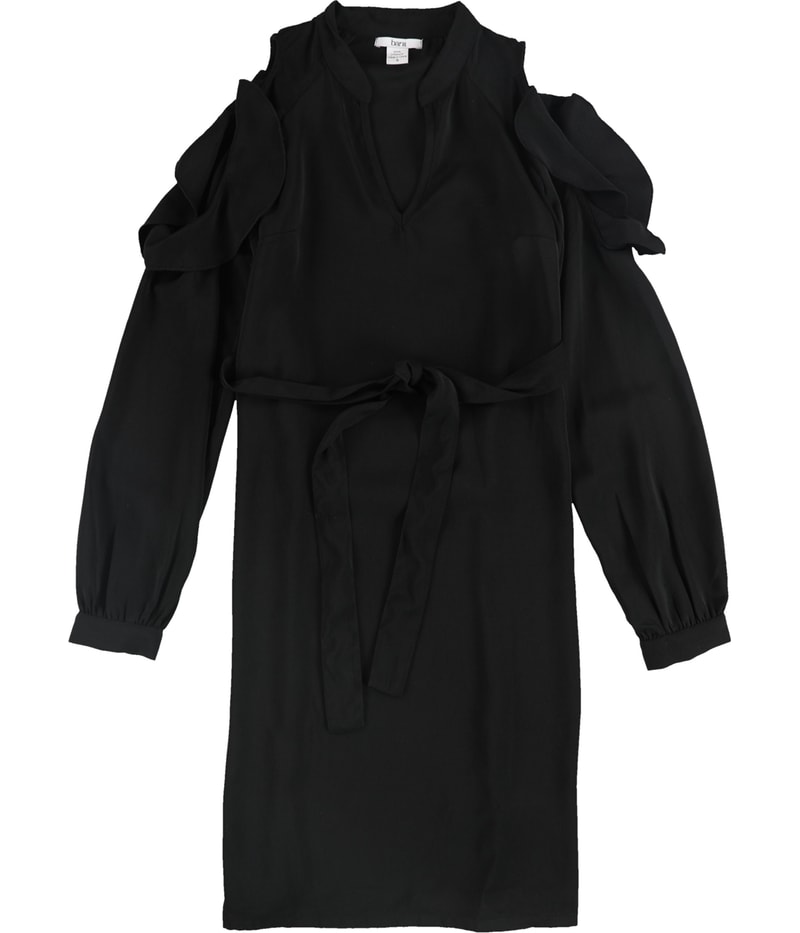bar III Womens Cold-Shoulder A-line Dress