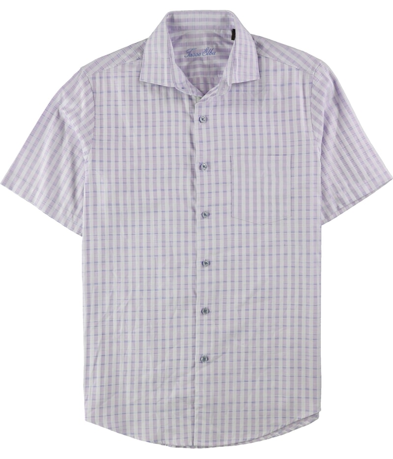 Tasso Elba Mens Check Button Up Shirt