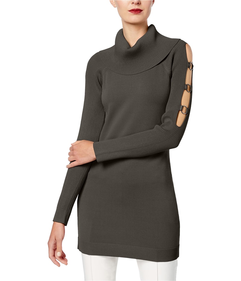 I.N.C Womens Cut Out Tunic Sweater