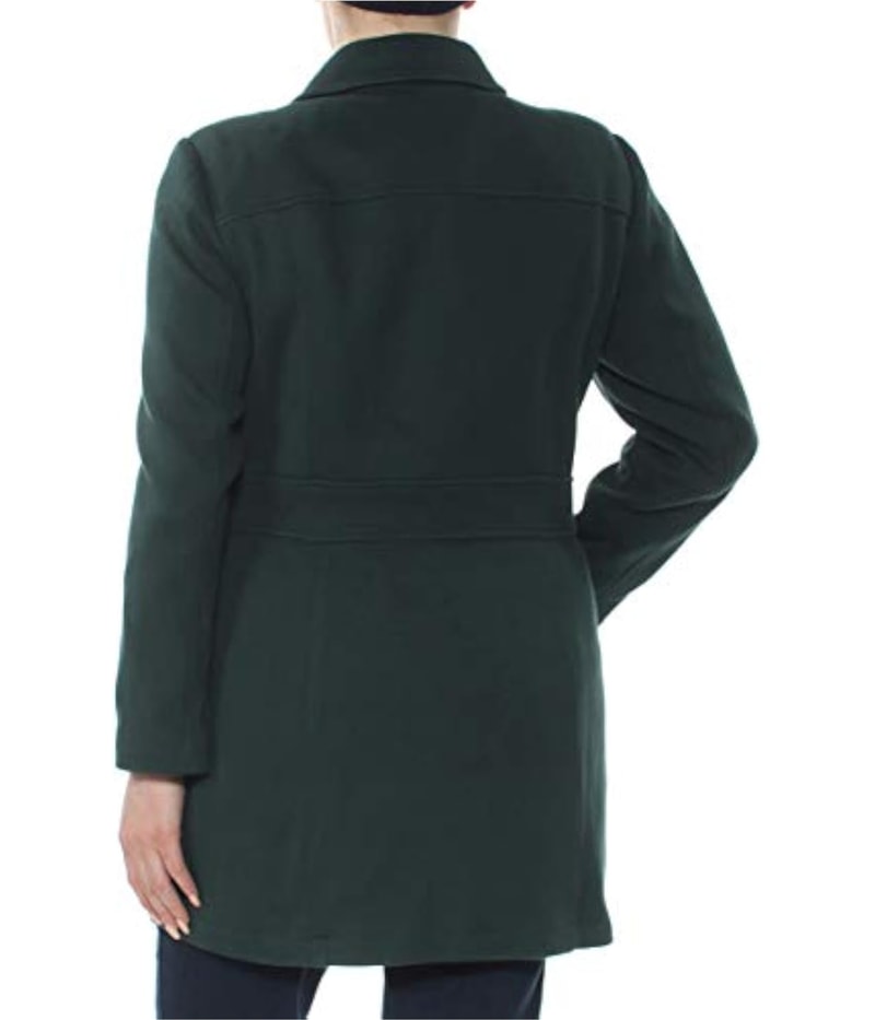 I.N.C Womens Button-Trim Coat