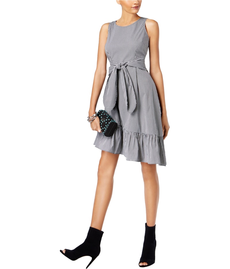 I.N.C Womens Asymmetrical Fit & Flare Dress