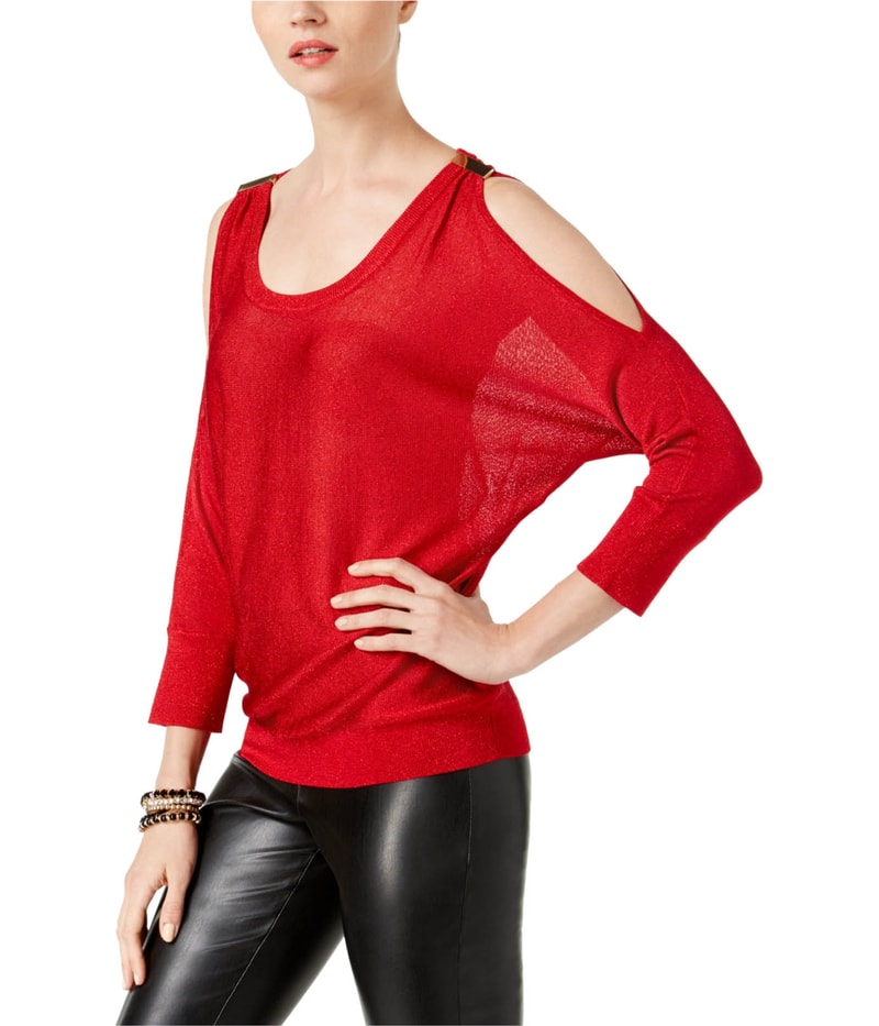 I.N.C Womens Shine Knit Sweater