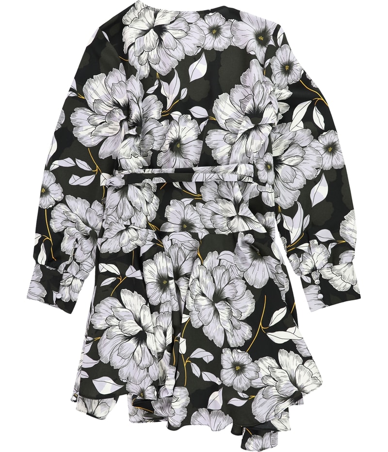 bar III Womens Printed Wrap Dress