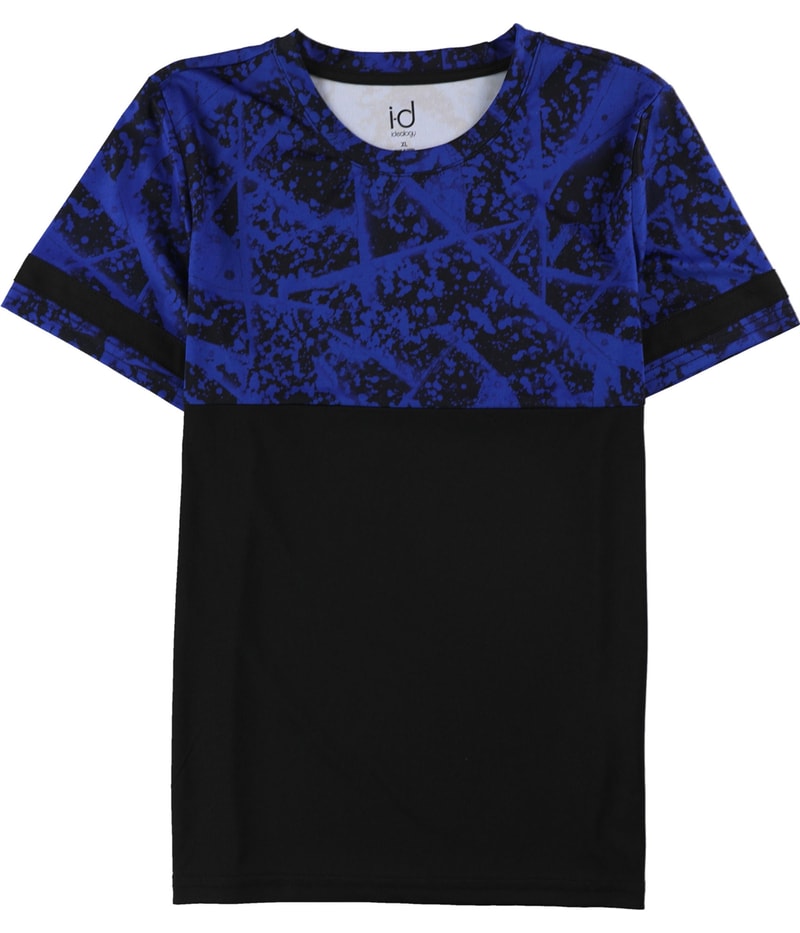 Ideology Mens Color Block Splatter Graphic T-Shirt
