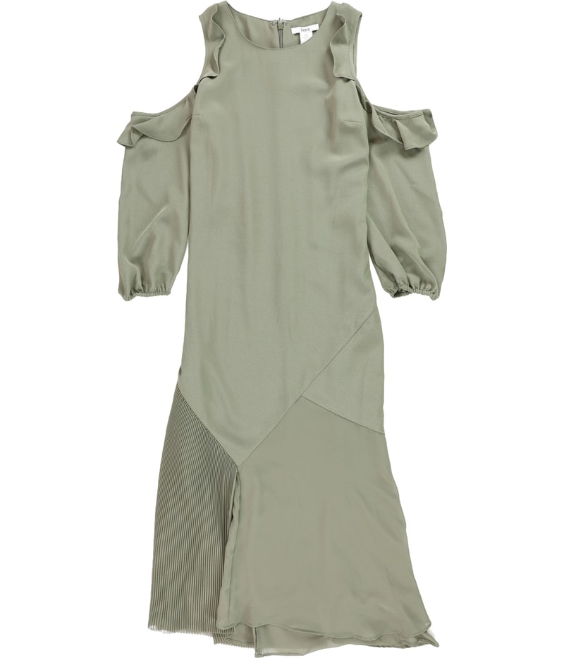 bar III Womens Cold Shoulder A-line Dress