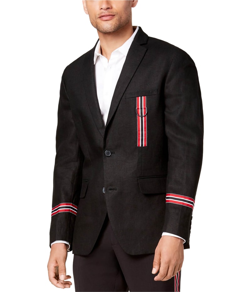 I.N.C Mens Track Star Two Button Blazer Jacket