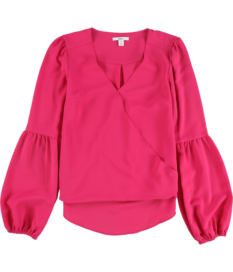 bar III Womens Blouson Sleeve Knit Blouse