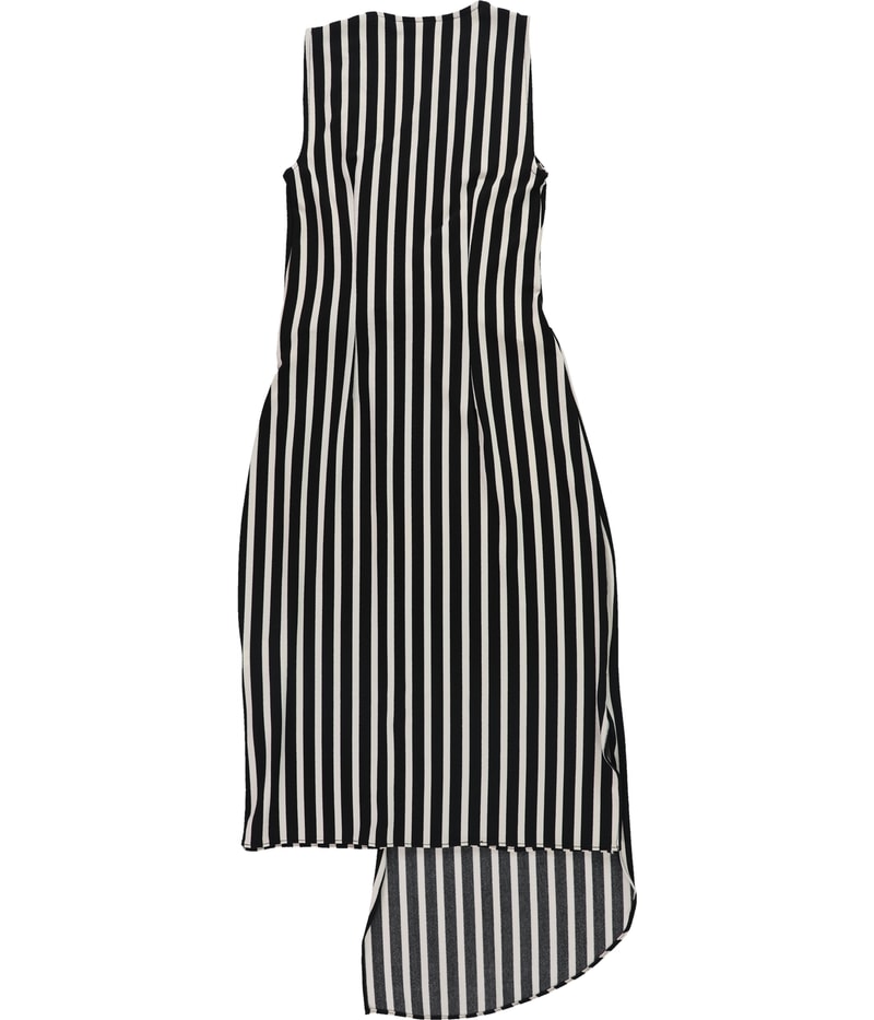 bar III Womens Striped Wrap Asymmetrical Dress