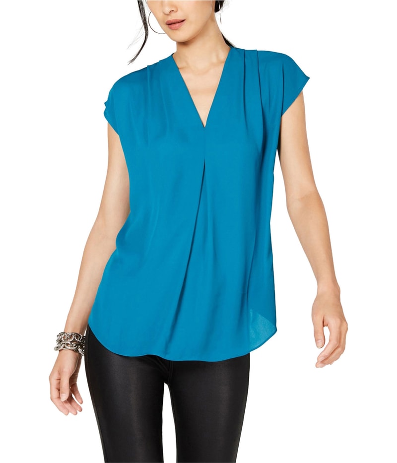 I.N.C Womens Inverted Pleat Shell Blouse