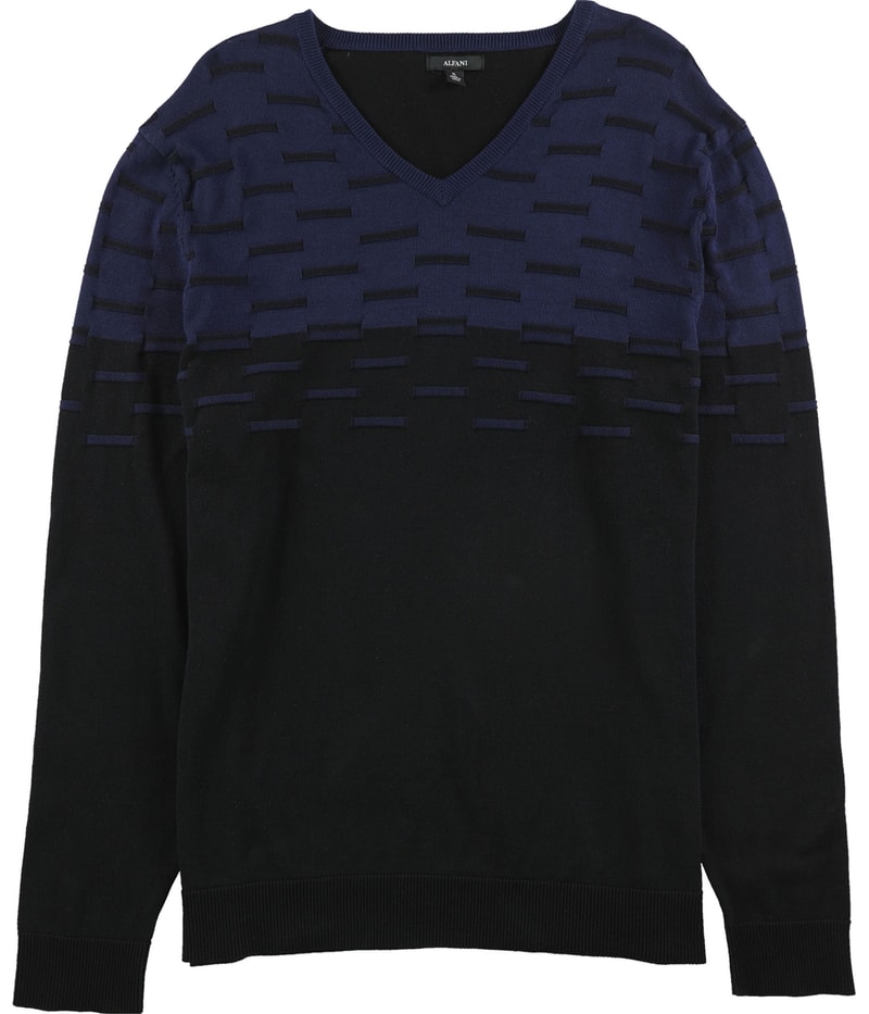 Alfani Mens Colorblocked Dash Pullover Sweater
