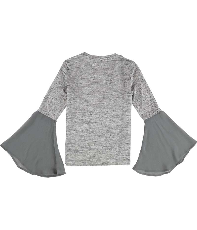 bar III Womens Bell Sleeve Knit Blouse