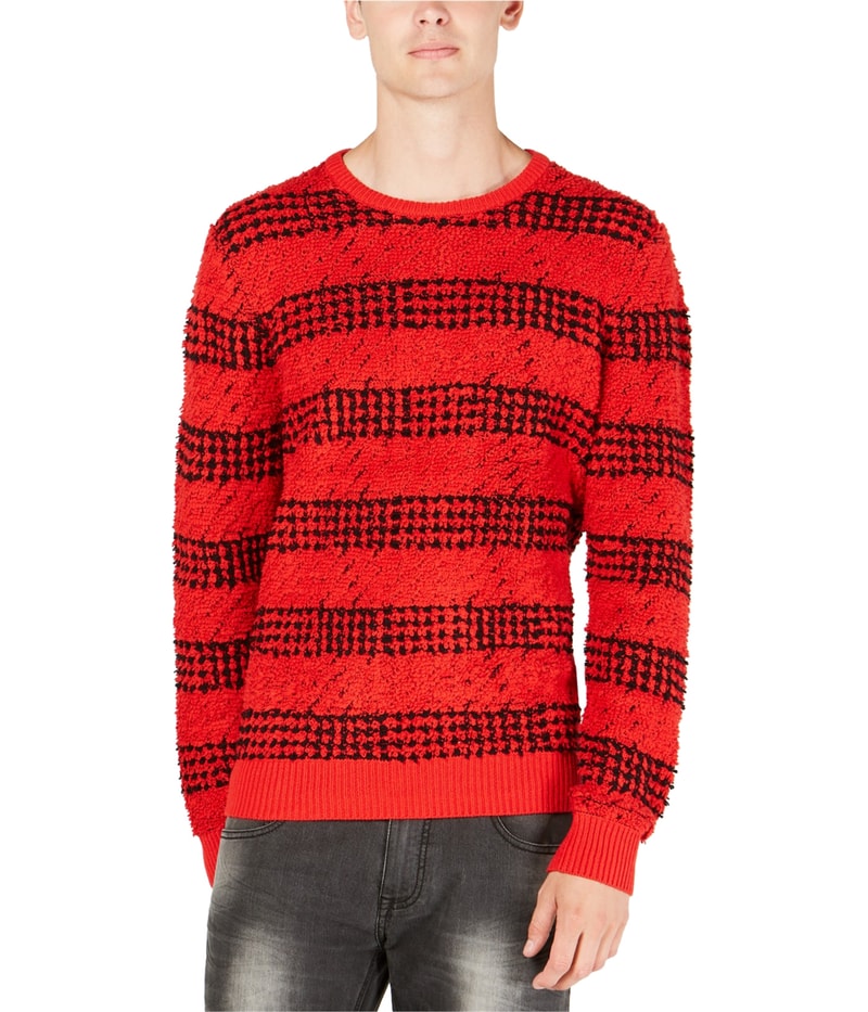 I.N.C Mens Chunky Striped Pullover Sweater