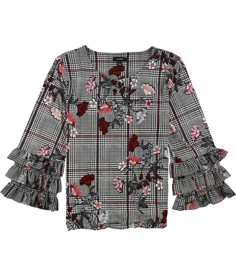 Alfani Womens Floral Shell Blouse