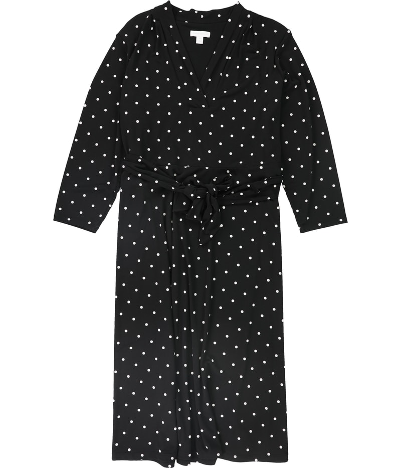 Charter Club Womens Belted Fit & Flare Dress