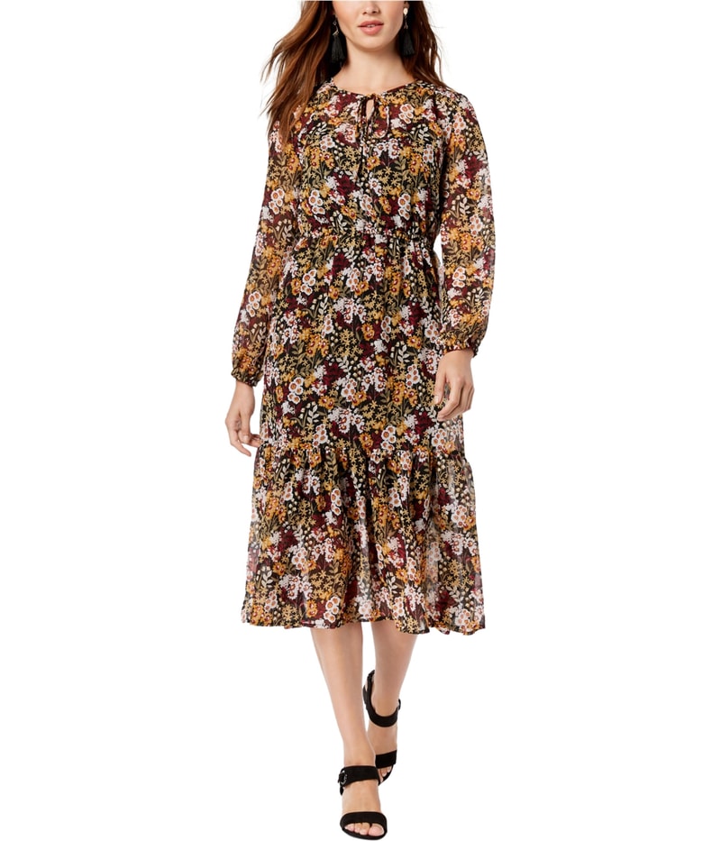 maison Jules Womens Floral A-line Dress