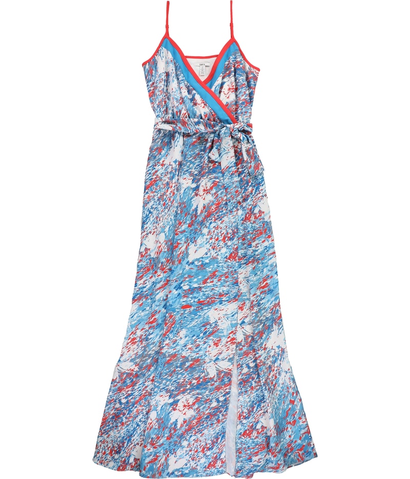 bar III Womens Printed Maxi A-line Dress