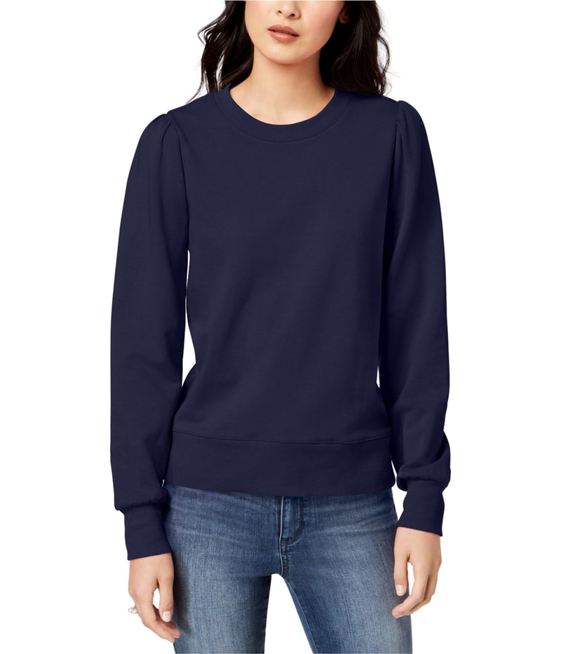 maison Jules Womens Blouson-Sleeve Sweatshirt