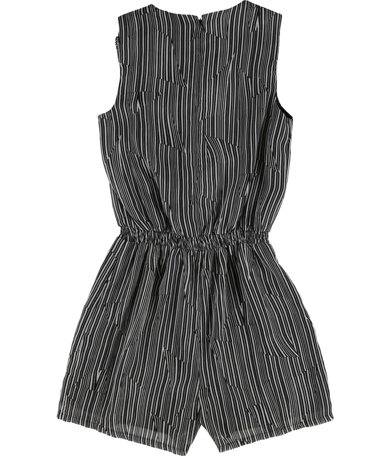 bar III Womens Lace Up Romper Jumpsuit