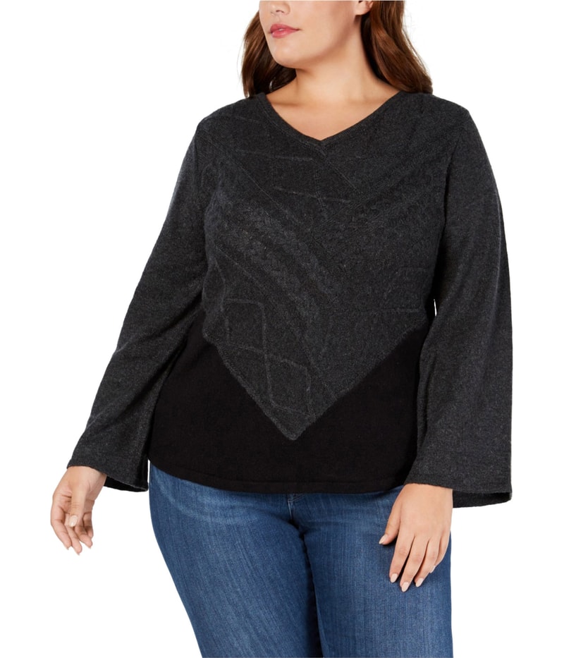 Style & Co. Womens Mixed Stitch Pullover Sweater