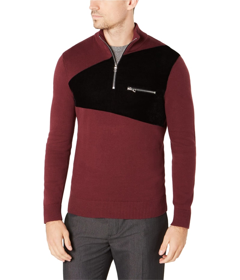 I.N.C Mens Rebel Varsity Pullover Sweater