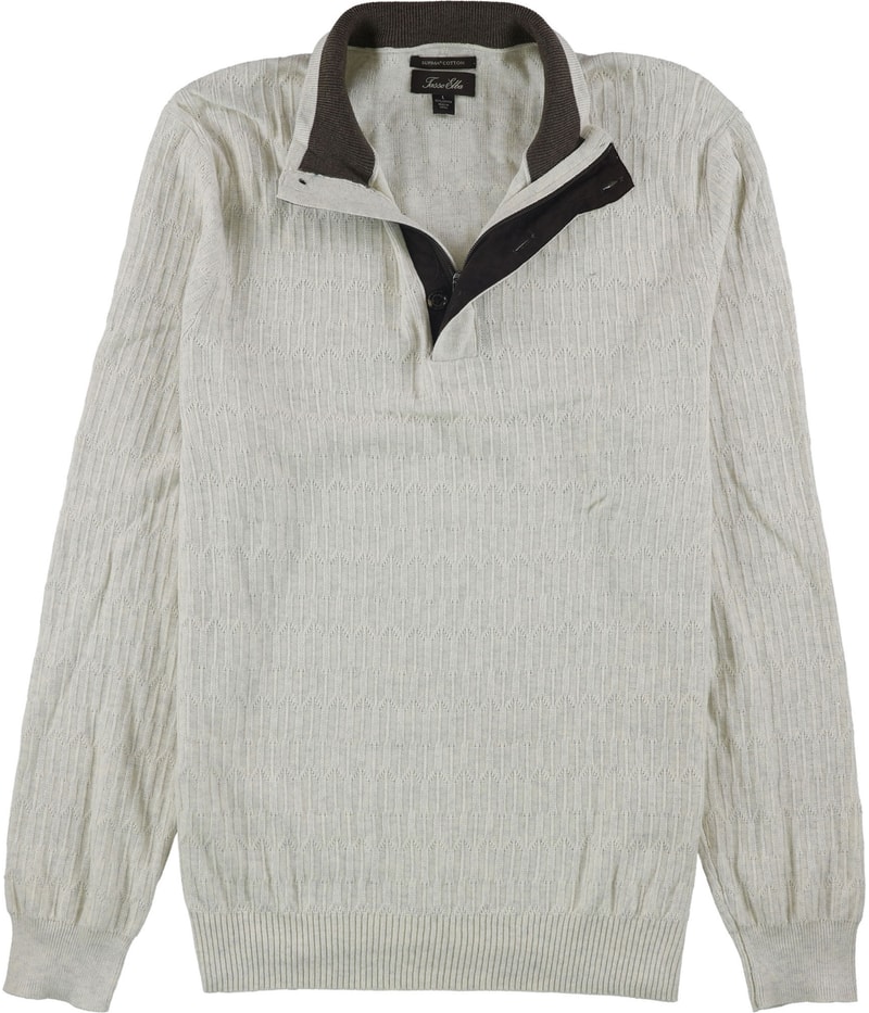 Tasso Elba Mens Mock Neck Textured Pullover Sweater