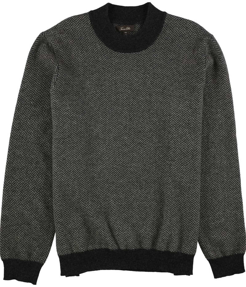 Tasso Elba Mens Herringbone Pullover Sweater