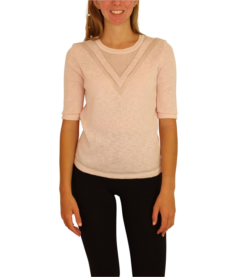 maison Jules Womens Intarsia Pullover Sweater