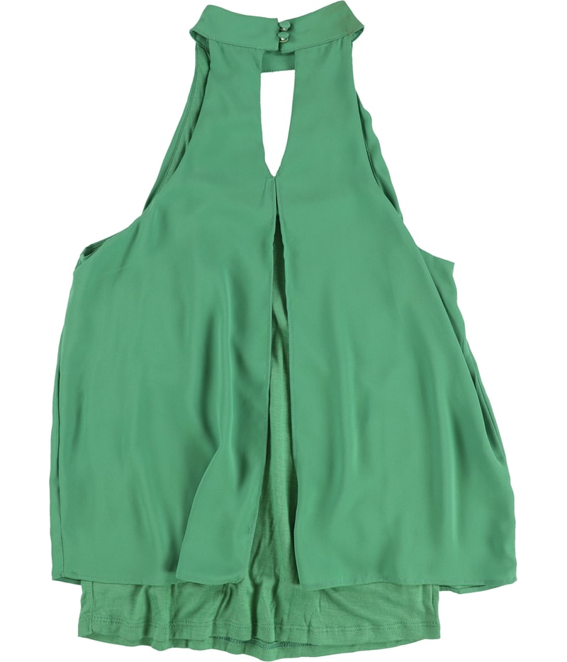 bar III Womens Keyhole Cold Shoulder Blouse