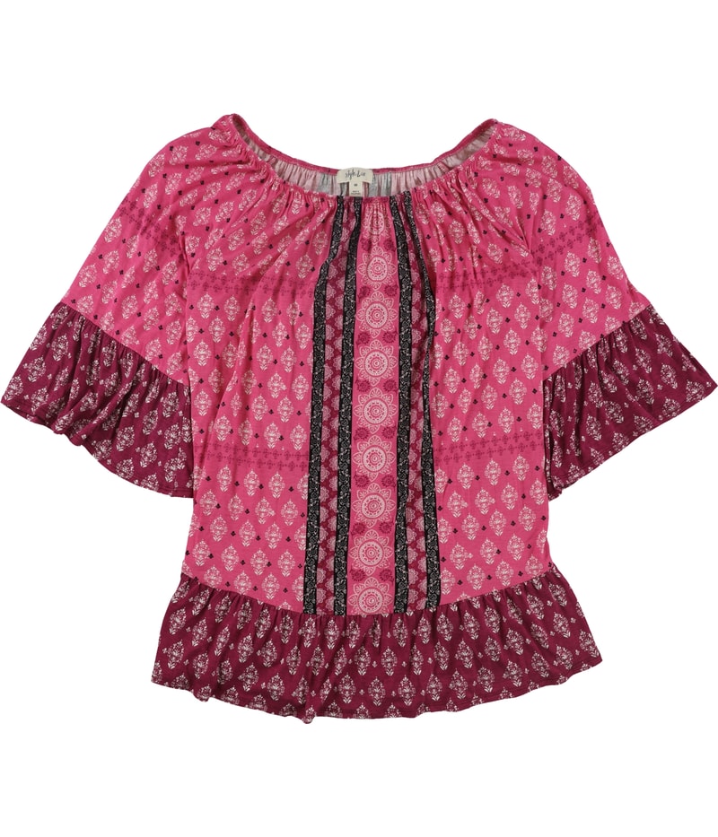 Style & Co. Womens Paisley Shell Blouse