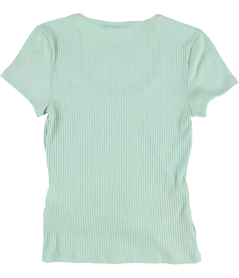 bar III Womens Belted Knit Blouse in Green, view 2