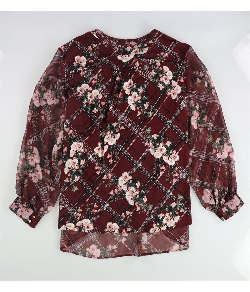 Charter Club Womens Floral Pintucked Shell Blouse