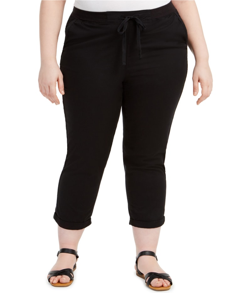 Style & Co. Womens Twill Tape Straight Leg Casual Pants