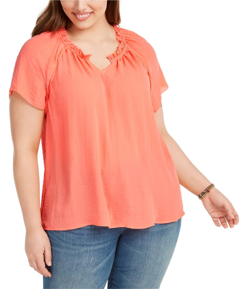 Style & Co. Womens Solid Shell Blouse