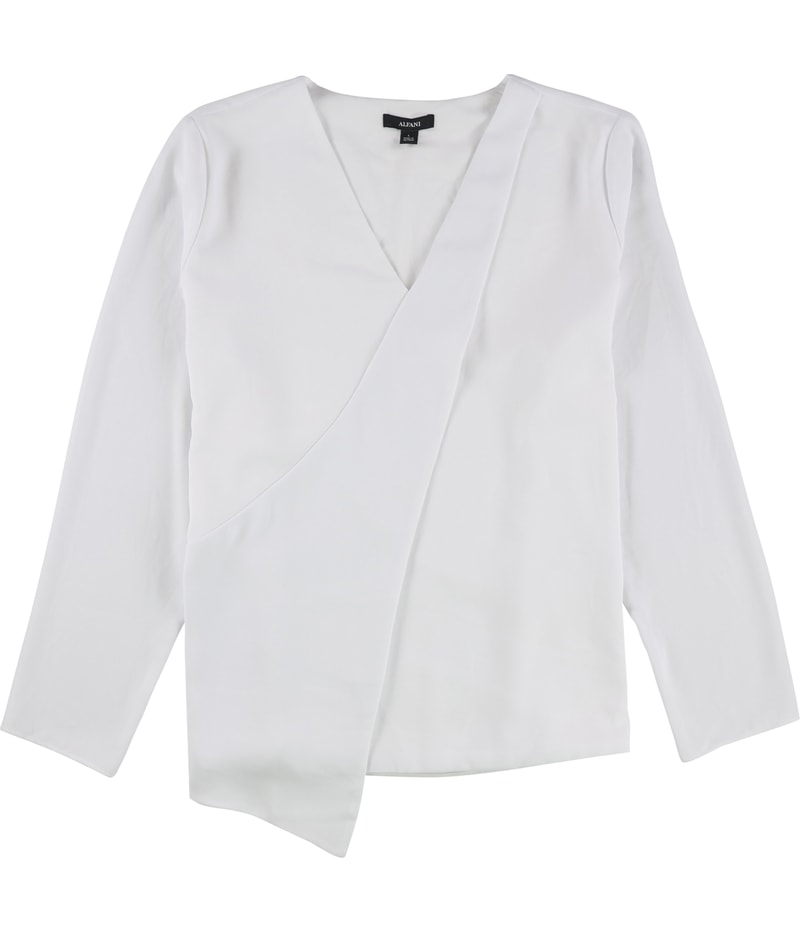 Alfani Womens Draped Front Shell Blouse