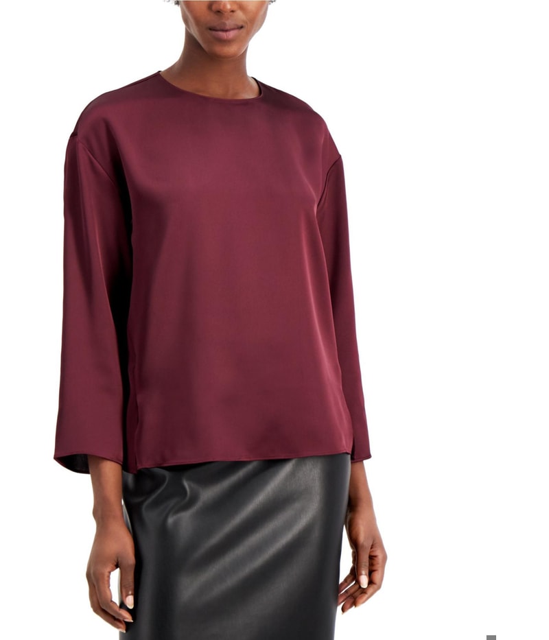 Alfani Womens Solid Shell Blouse
