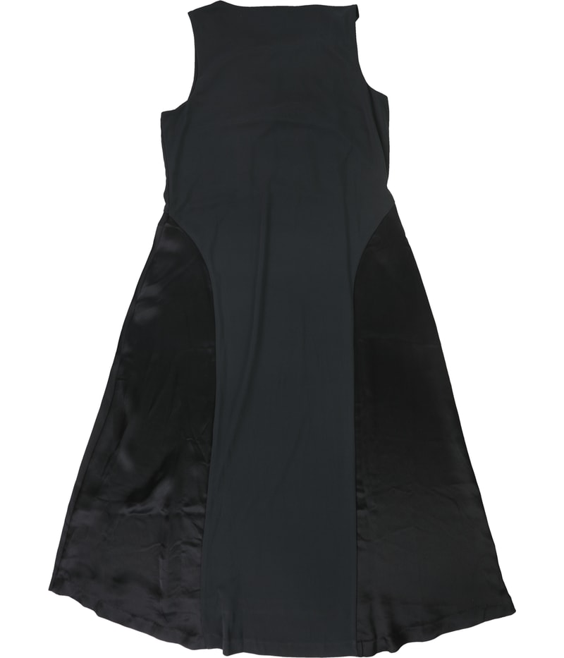 Alfani Womens Mixed-Media Midi Dress