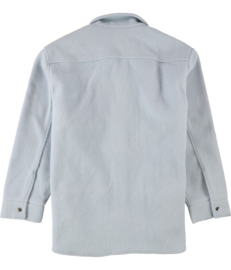 Alfani Womens Button-Down Fleece Jacket