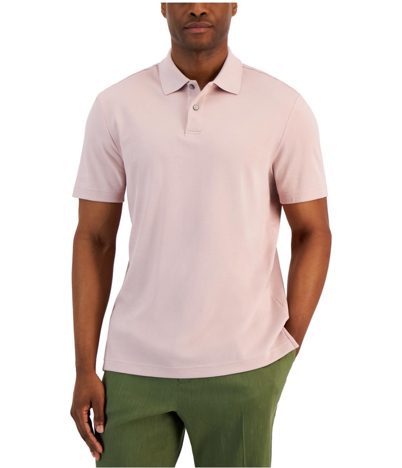 Alfani Mens Supima Blend Cotton Polo Shirt