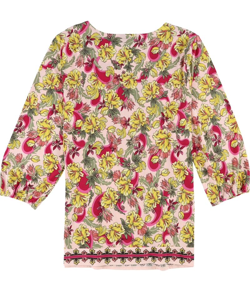 JM Collection Womens Rhinestone Neck Knit Blouse, view 2