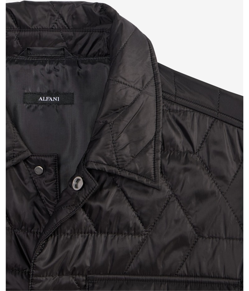 Alfani Mens Quilted Shirt Jacket