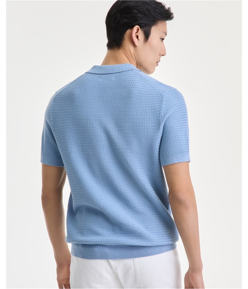 Alfani Mens Textured Polo Shirt