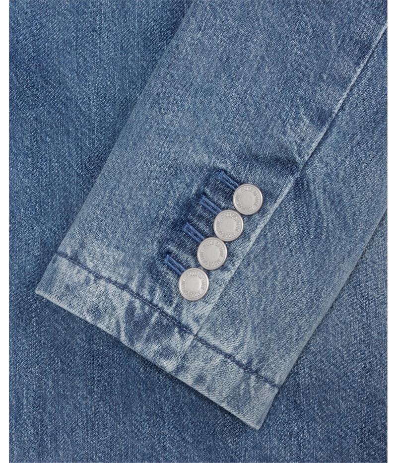 Mode Of One Mens Berman Denim Blazer Jacket