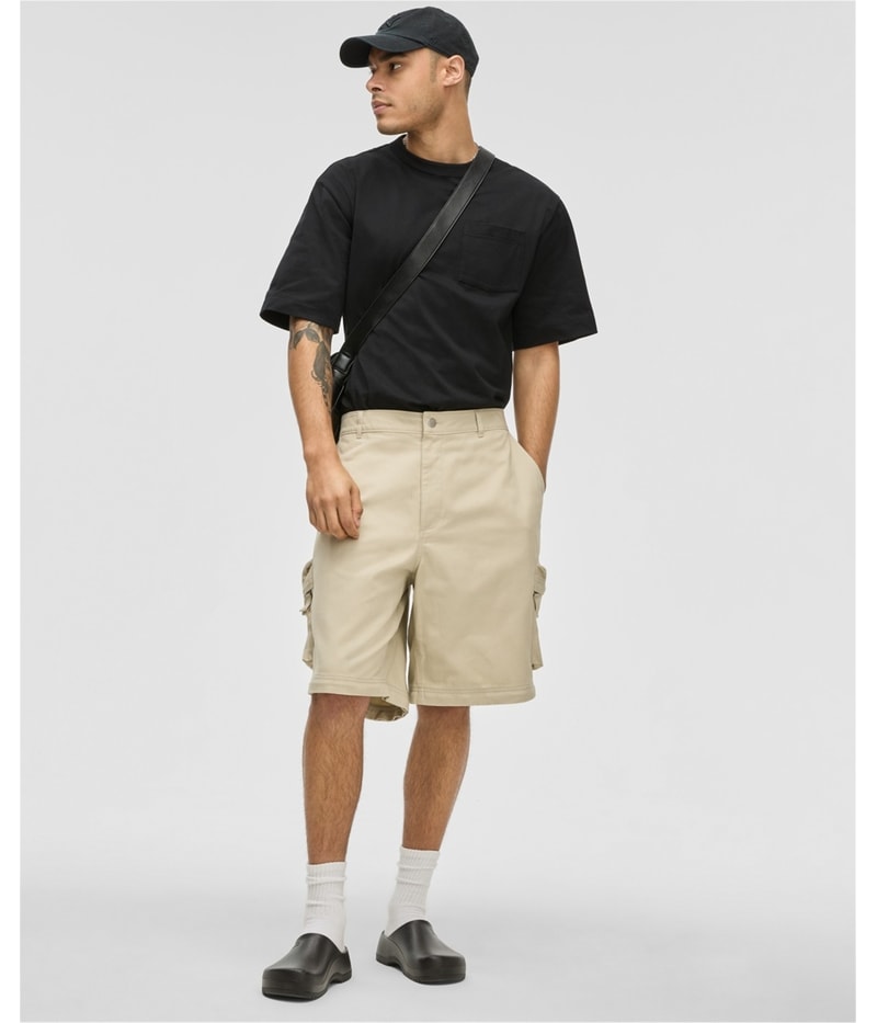 Mode Of One Mens Relaxed-Fit Twill Straight Leg Relaxed Convertible Cargo Casual Pants