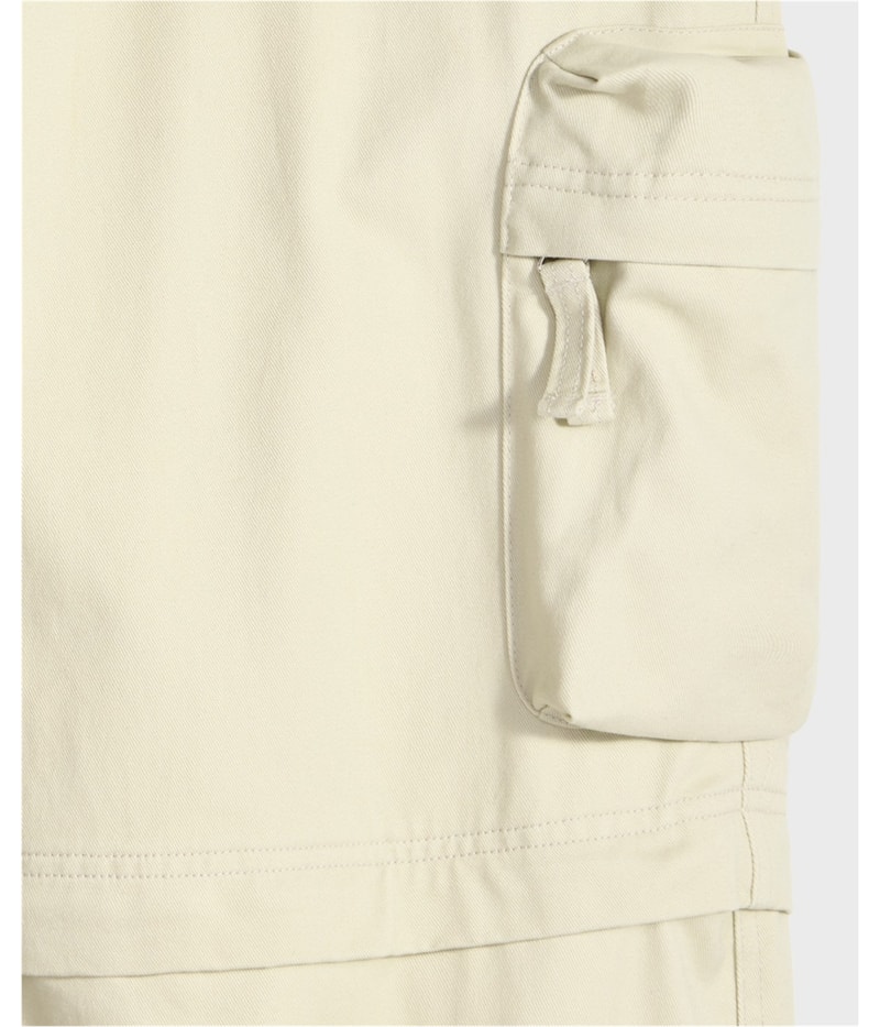 Mode Of One Mens Relaxed-Fit Twill Straight Leg Relaxed Convertible Cargo Casual Pants