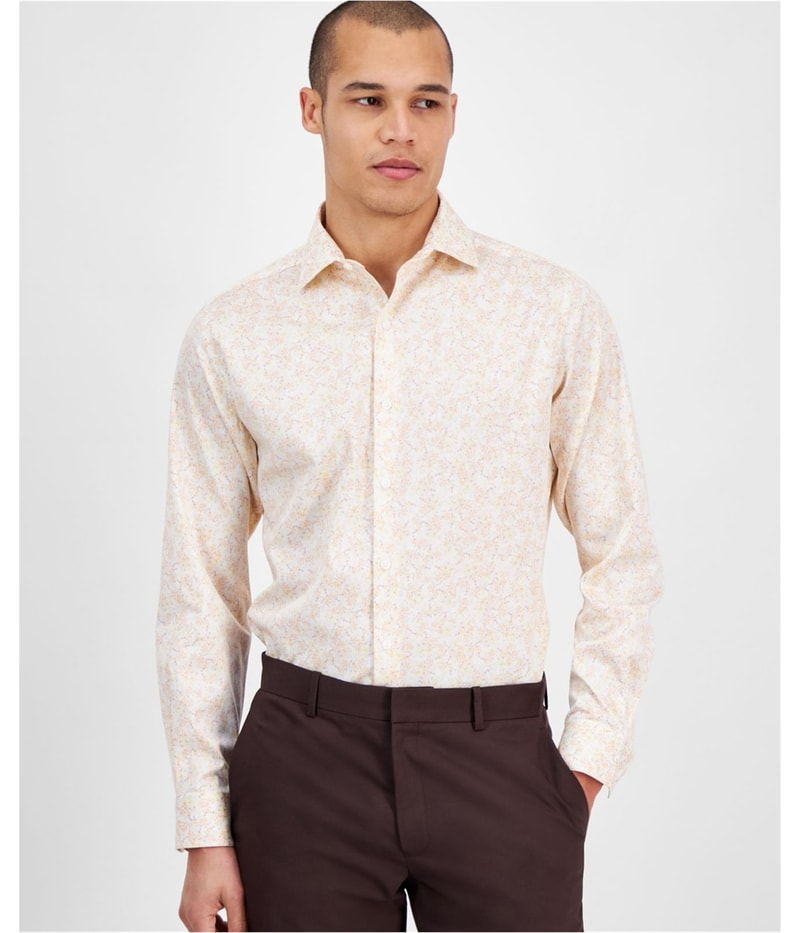 bar III Mens Slim Fit, Stretch Button Up Shirt