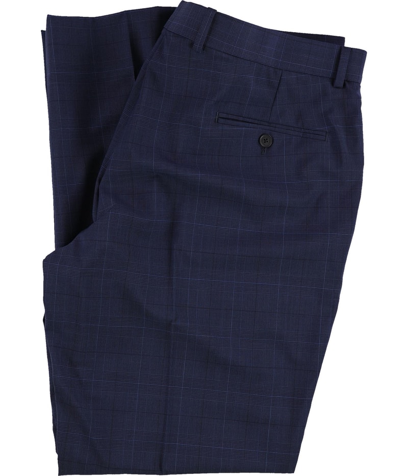 Brooks Brothers Mens Pins Plaid Straight Leg Slacks Dress Pants